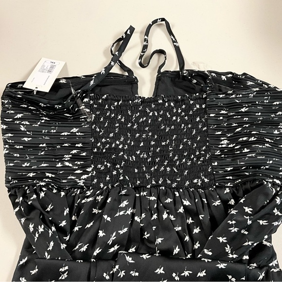 Black Strapless Dress A New Day Black and White - Picture 6 of 11